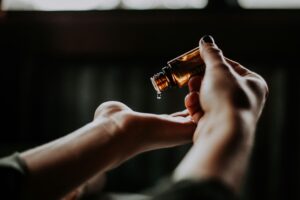 Herbal oil used in Ayurvedic therapies during Panchakarma treatment in Sri Lanka